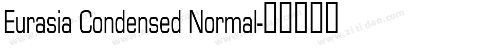Eurasia Condensed Normal字体转换